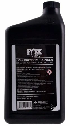 Fox Racing Bain D'huile AM 32Oz / 20WT GOLD 5 Fox Racing Bain D'huile AM 32Oz / 20WT GOLD -Vélo Soldes 025 03 072 Oil AM FOX 20 WT T22238 32oz 2