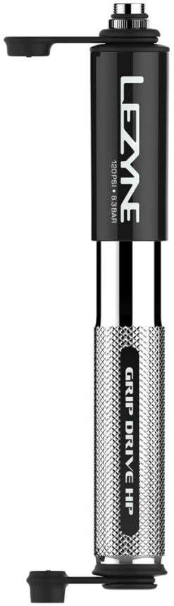 Lezyne Grip Drive HP Small Mini-pompe -Vélo Soldes 1 MP GRIPHP V1S06 GripDriveHP S Silver v1 R1 1800x1800