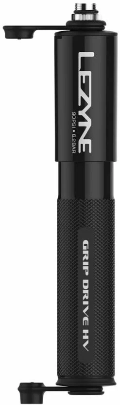 Lezyne Petite Mini-pompe Grip Drive HV -Vélo Soldes 1 MP GRIPHV V1S04 GripDriveHV S Black v1 R1 1800x1800