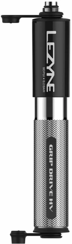 Lezyne Petite Mini-pompe Grip Drive HV -Vélo Soldes 1 MP GRIPHV V1S06 GripDriveHV S Silver v1 R1 1800x1800