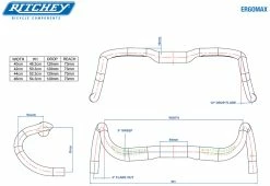 RITCHEY Guidon Comp ErgoMax 5 RITCHEY Guidon Comp ErgoMax -Vélo Soldes 1528794543 ergomax spec diagram