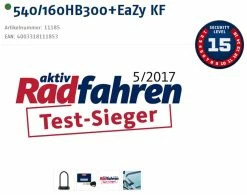 Abus Granit X-Plus 540/160HB300 Verrouillage En U + Support KF EaZy -Vélo Soldes 20015953 Testsieger Logo und Sicherheitsstufe Logo