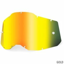 100% Gen 2 Replacement (Mirror Lens) - Verre De Rechange -Vélo Soldes 3 Generation2 Goggle Replacement Lens Gold Mirror