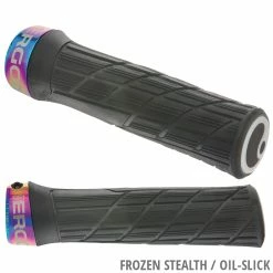 ERGON GE1 Evo Factory Slim VTT Enduro Grips 10 ERGON GE1 Evo Factory Slim VTT Enduro Grips -Vélo Soldes 3 Frozen Stealth Oil Slick