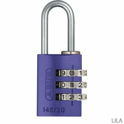 Abus 145/20 Serrure à Combinaison Lock-Tag -Vélo Soldes 46610ABUS145 20LockTagZahlenschloss lila