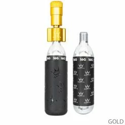 Peaty's Gonfleur De Pneu CO2 Holeshot - Road & Gravel (16g) -Vélo Soldes 5060541583825PeatysHoleshotCO2TyreInflator Road Gravel16ggold4 label