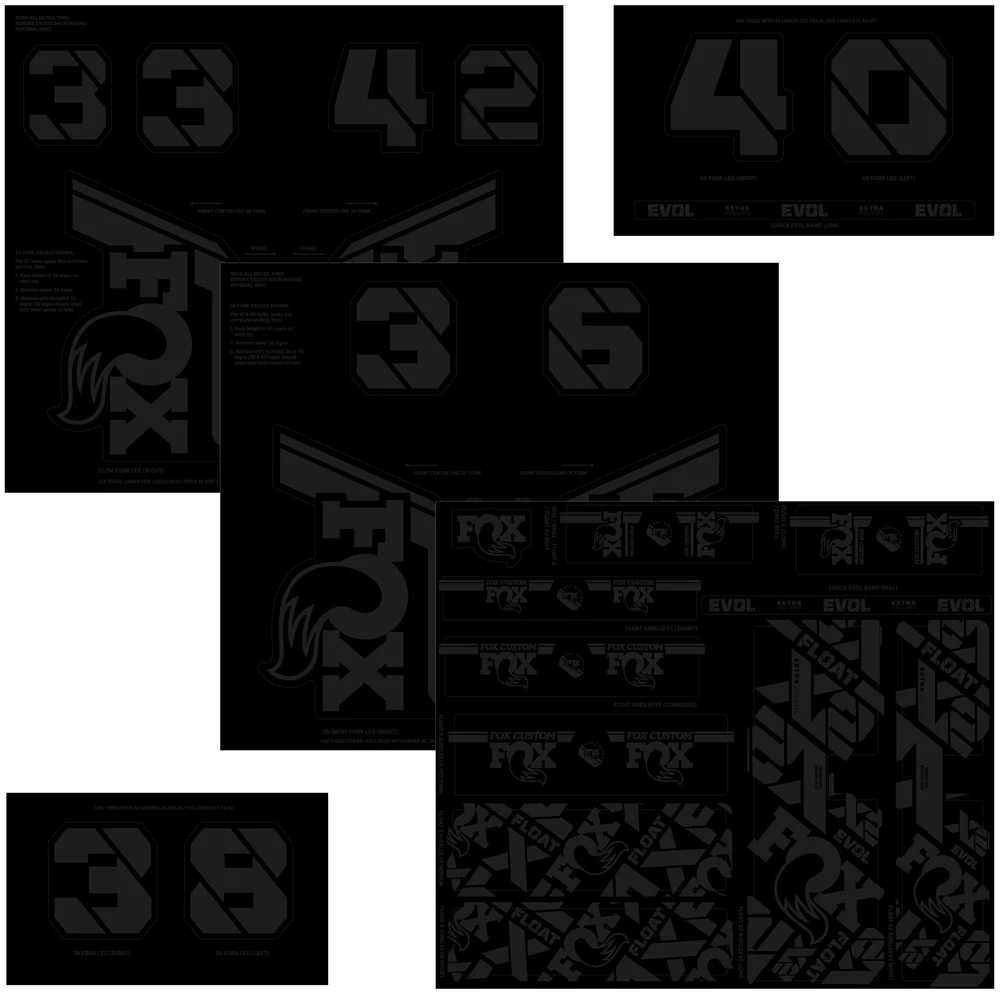 Fox Racing Kit D'autocollants Custom Fork Et Shox 2021 5 Fox Racing Kit D'autocollants Custom Fork Et Shox 2021 – Image 3