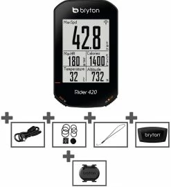 BRYTON Ordinateur De Vélo GPS Rider 420 T