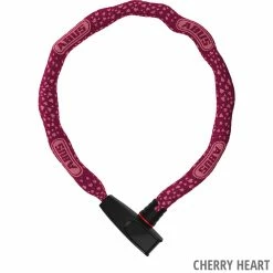 Abus Antivol à Chaîne Catena 6806/75 -Vélo Soldes 87776 6806 75 CHERRY HEARTS 3