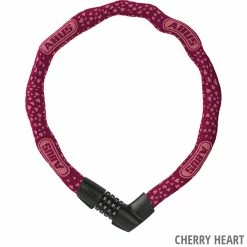 Abus Coffre-fort 1385/75 Serrure à Chaîne -Vélo Soldes 88013 1385 75 CHERRY HEARTS RET 3