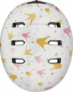 Abus Skurb Kid - Casque Pour Enfants -Vélo Soldes ABUS 04718 SKURB KID WHITE CROWNS 2