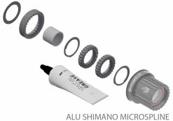 Dt-swiss Kit De Mise à Niveau Ratchet LN Pour Corps De Roue Libre 12 Dt-swiss Kit De Mise à Niveau Ratchet LN Pour Corps De Roue Libre -Vélo Soldes Alu Shimano Microspline