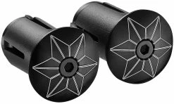Supacaz Bouchons De Guidon Star Plugz Anodized 6 Supacaz Bouchons De Guidon Star Plugz Anodized -Vélo Soldes B black bar plugs