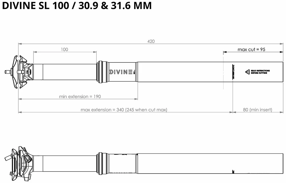 BikeYoke Tige De Selle Divine SL 31,6 Vario 6 BikeYoke Tige De Selle Divine SL 31,6 Vario – Image 4
