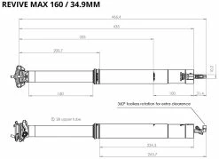 BikeYoke Tige De Selle Revive Max 34,9 Vario 13 BikeYoke Tige De Selle Revive Max 34,9 Vario -Vélo Soldes BikeYoke Ma C3 9Fe Revive Max160