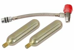 Radon Pompe à CO₂ Avec Raccord Aeroquip Flex +2 Cartouches 25 G