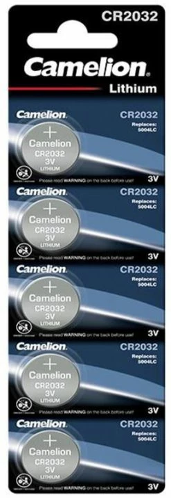 Camelion CR 2032 Piles Bouton Au Lithium (blister De 5)