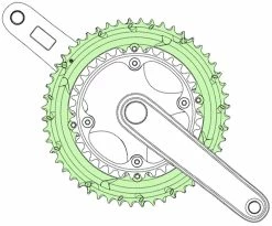 Campagnolo® Plateau Record 12 Vitesses 145mm 7 Campagnolo® Plateau Record 12 Vitesses 145mm -Vélo Soldes Campagnolo Record 12 fach Kettenblatt FC RE952 b