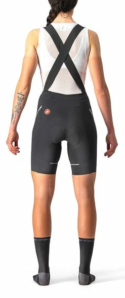 Castelli Velocissima 3 - Women's Bib Shorts With Pad -Vélo Soldes Castelli Velocissima 3 Damen Tragerhose mit Polster 4522050 010 2