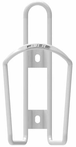 Cube Porte-bouteilles HPA En Aluminium -Vélo Soldes Cube HPA Alu Flaschenhalter glossy white 13013 b