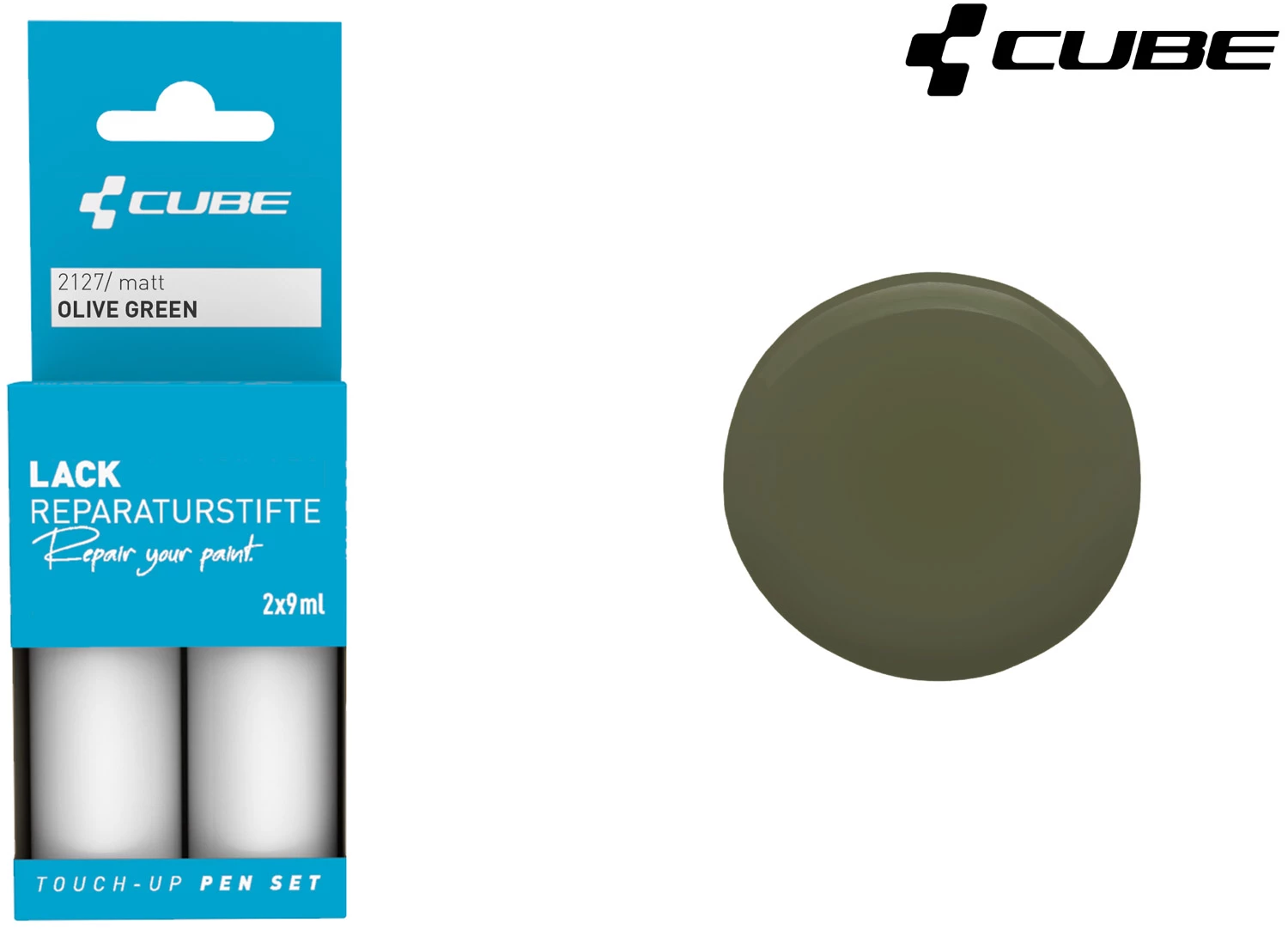 Cube Set De Stylos De Réparation De Peinture OLIVE GREEN 5 Cube Set De Stylos De Réparation De Peinture OLIVE GREEN – Image 3