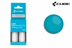 Cube Kit De Réparation De Peinture TURQUOISE Matt -Vélo Soldes Cube Lackreparaturstift Set TURQUOISE matt 2143 b