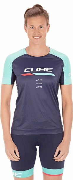Cube Teamline WS Round Neck - Women's Jersey 7 Cube Teamline WS Round Neck - Women's Jersey -Vélo Soldes Cube Teamline WS Rundhals Damen Trikot 11030 2