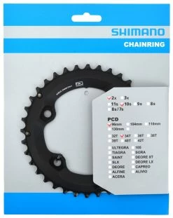Shimano DEORE Plateau Pour FC-M6000 34/24 Dents 5 Shimano DEORE Plateau Pour FC-M6000 34/24 Dents -Vélo Soldes DEORE Kettenblatt FC M6000 BE fur 34 24 Zahne 2