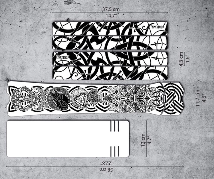 Dyedbro Kit De Protection Du Cadre De L'E-Bike Viking 3 Dyedbro Kit De Protection Du Cadre De L'E-Bike Viking