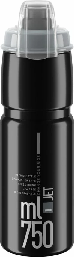 Elite Gourde JET Plus 750ml -Vélo Soldes Elite FA003514555 JET Plus Trinkflasche 750ml