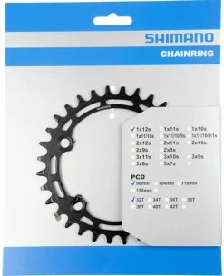Shimano FC-MT510/511 Plateau 12 Vitesses -Vélo Soldes FC MT510 Kettenblatt 32T Y0L332000