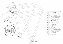 Tubus Porte-bagages Fat 26" - 28" Noir -Vélo Soldes Fat Fat Gepaecktraeger Fatbikes 3
