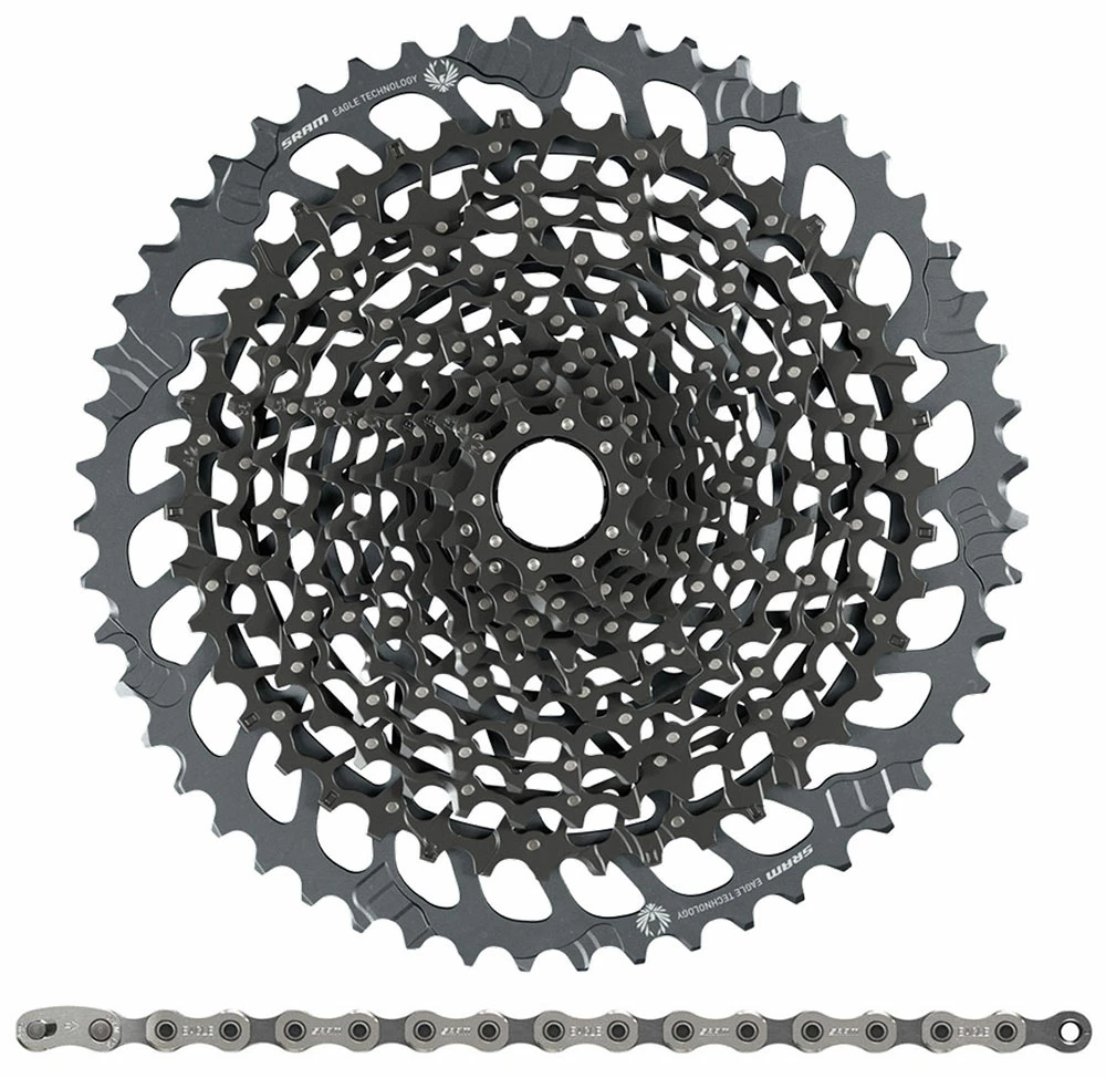 SRAM GX Eagle Kit D'usure XG-1275 Cassette 10-52T+GX Eagle Chaîne 12 Vitesses 3 SRAM GX Eagle Kit D'usure XG-1275 Cassette 10-52T+GX Eagle Chaîne 12 Vitesses