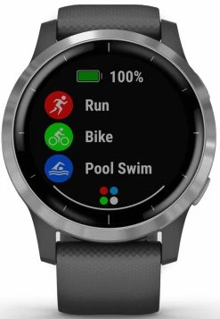 Garmin Vivoactive® 4 - Montre Intelligente De Fitness GPS -Vélo Soldes Garmin Vivoactive 4 GPS Fitness Smartwatch 010 02174 02 6