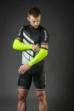 GripGrab Arm Warmers Classic Hi-Vis - Arm Warmers -Vélo Soldes GripGrab M4012 ArmWarmers HiVis Fluoyellow