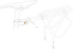 Ibera Adaptateur Pour Porte-bagages -Vélo Soldes Ibera Gepaecktraeger Adapter IB Q7 2
