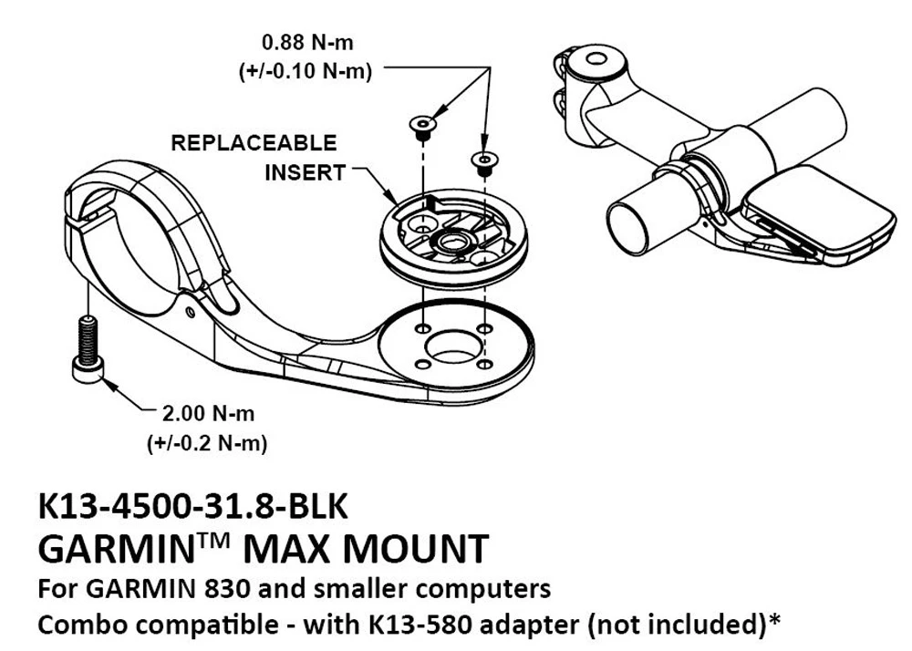 K-Edge Garmin MAX Mount K13-4500 Support De Guidon 6 K-Edge Garmin MAX Mount K13-4500 Support De Guidon – Image 4