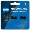 KMC Fermeture De Chaîne X12 DLC MissingLink 2 KMC Fermeture De Chaîne X12 DLC MissingLink -Vélo Soldes KMC X12 DLC MissingLink Kettenverschluss C12DLCNR0 01