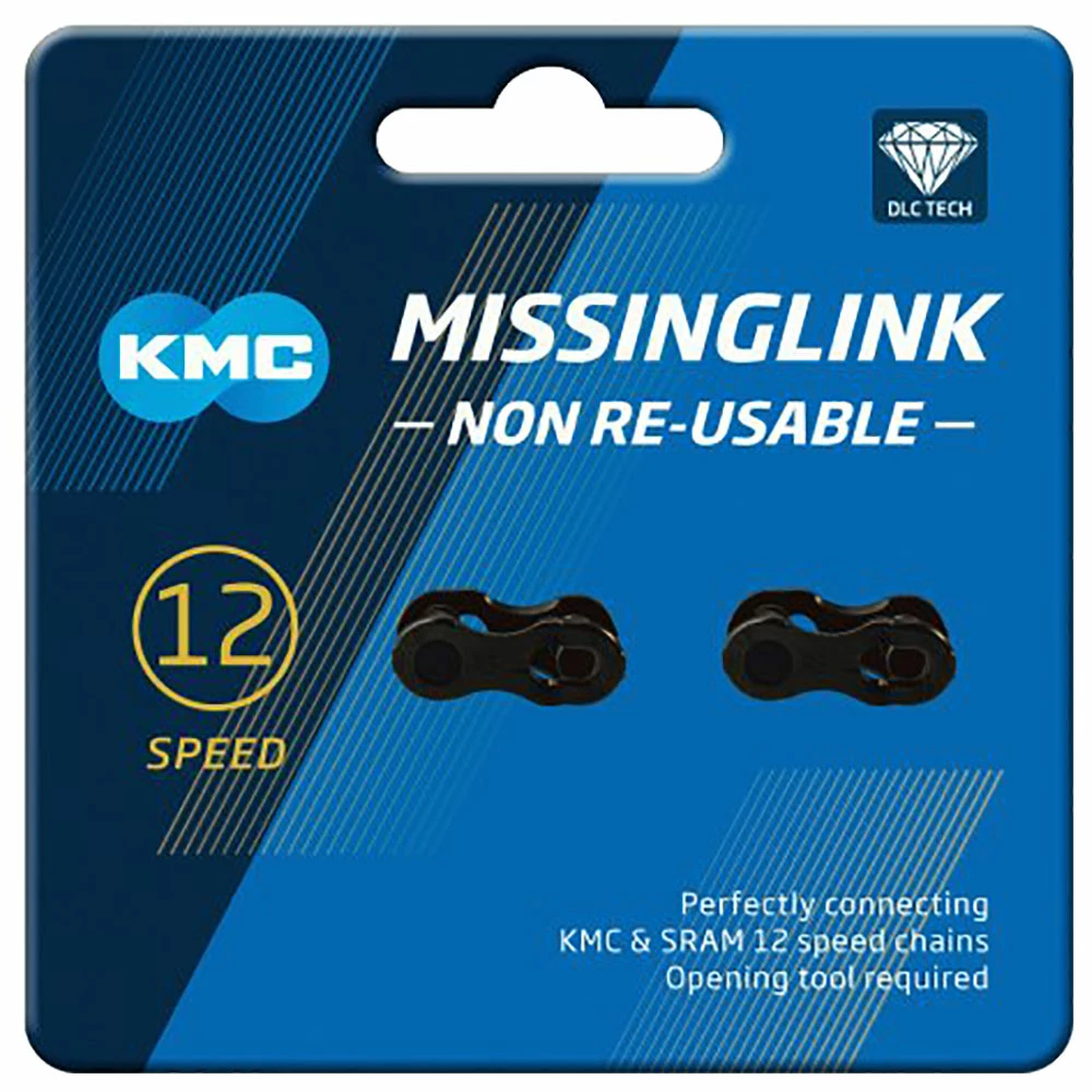 KMC Fermeture De Chaîne X12 DLC MissingLink 3 KMC Fermeture De Chaîne X12 DLC MissingLink