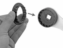 Katana BBW-2 Clé Pour Palier De Pédalier Hollowtech II Avec Clé Pour Capuchon Anti-poussière -Vélo Soldes Katana BBW 2 Innenlagerschlussel Hollowtech II mit Staubkappenschlussel 10369 d