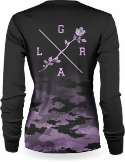 LOOSE RIDERS Lilac Camo - Women's MTB Long Sleeve Jersey -Vélo Soldes Loose Riders Lilac Camo Damen MTB Langarmtrikot LR KWJL 20008 NCL 099 2