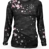 LOOSE RIDERS Sakura Black - Damen MTB Long Sleeve Jersey