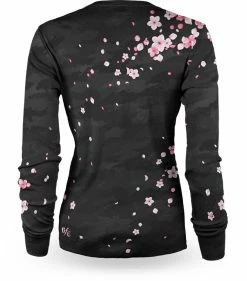 LOOSE RIDERS Sakura Black - Damen MTB Long Sleeve Jersey -Vélo Soldes Loose Riders Sakura Black Damen MTB Trikot LR WJL 19001 2