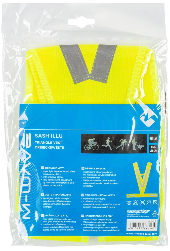 M-Wave Reflective Triangle Vest 4 M-Wave Reflective Triangle Vest – Image 2