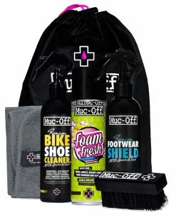 Muc-Off Premium Bike Shoe Care Kit Nettoyant Pour Chaussures -Vélo Soldes MU KIT 2339Muc OffPremiumBikeShoeCareKitSchuhreiniger5037835208498 2