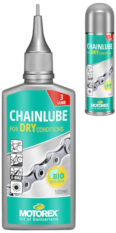 Motorex Chainlube DRY Conditions Huile Pour Chaîne 3 Motorex Chainlube DRY Conditions Huile Pour Chaîne