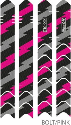 Muc-Off Protection De La Base De Chaîne Et De La Base De Siège Kit -Vélo Soldes Muc Off Chainstay Protection Kit bolt pink