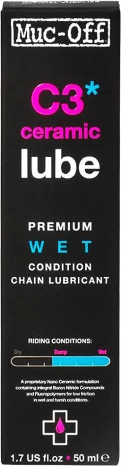 Muc-Off C3 Ceramic Wet Lube Lubrifiant Pour Chaînes -Vélo Soldes Muc Off C3 Ceramic Lube Ketten Schmiermittel 50ml MU LUB 0869 dKt5veVdreyzHF