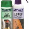 Nikwax Tech Wash + TX-Direct Spray - Detergents -Vélo Soldes Nikwax Tech Wash TX Direct Spray Waschmittel 303420000