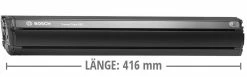 Bosch Batterie PowerTube 625 (BBP290) HORIZONTAL -Vélo Soldes PowerTube 625 Akku BBP290 HORIZONTAL 416mm 0275007543